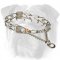 Chrome Plated Herm Sprenger English Bulldog Pinch Prong Collar - 1/6 inch (3.99 mm)