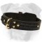 Braided Leather Collar For English Bulldog