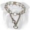 Chrome Plated English Bulldog Prong Collar with Scissors-Like Snap Hook - 1/11 inch (2.25 mm)