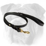 Braided Durable Leash Made of Leather for English Bulldog
