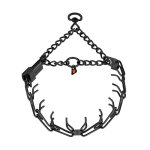 Black Stainless Steel Prong Collar with ClicLock (3.2 mm x 23 inches) Herm Sprenger