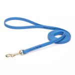 Amazing Blue Biothane English Bulldog Leash for Walking, Tracking