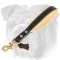 Leather English Bulldog Leash with Short Handle