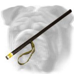 Agitation English Bulldog Plastic Stick Covered with Leather