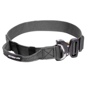 Strong Olive Nylon English Bulldog Collar with Handle