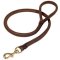 Natural Rolled Leather Dog Leash for English Bulldog