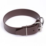 Extra Wide Brown Biothane English Bulldog Collar