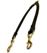 English Bulldog Leather Coupler for Comfortable Walks and Easy Management