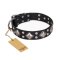 "Smart Geometry" FDT Artisan Studded Leather English Bulldog Collar