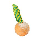 English Bulldog Training Rubber Ball on a String 2 inch (5 cm) - TT3