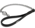 Chain English Bulldog Leash with HS Quick Release Snap Hook