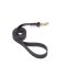 Black Waterproof English Bulldog Leash Made of Biothane