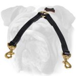 Stitched Leather English Bulldog Coupler