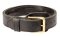 Classic Two Ply Leather English Bulldog Collar with Fur Protection Plate