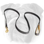 Comfortable Soft Leather English Bulldog Leash