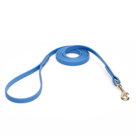 Amazing Blue Biothane English Bulldog Leash for Walking, Tracking
