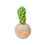 English Bulldog Rubber Ball on a String 2 inch - Hollow Inside - TT4