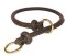 Round Leather Choke Collar for English Bulldog