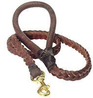 4 FT Braided Leather Dog Leashes for English Bulldog 4 FT Braided Leather Dog Leashes for English Bulldog