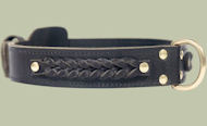Center D-Ring Leather Collar for English Bulldog Center D-Ring Leather Collar for English Bulldog