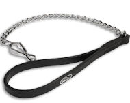Chain English Bulldog Leash with HS Quick Release Snap Hook