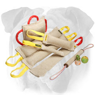 English Bulldog Training Supplies Jute Bite Tugs Set: Buy 6 - Get 9 English Bulldog Training Supplies Jute Bite Tugs Set: Buy 6 - Get 9
