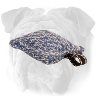 Pocket Puppy French Linen English Bulldog Bite Tug with Small Loop