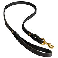 Designer Leather English Bulldog Leash