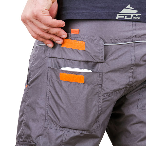 Convenient Design FDT Professional Pants with Durable Side Pockets for Dog Trainers