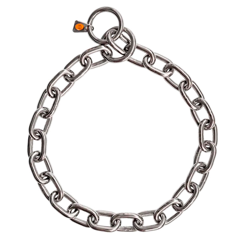 Extra Strong Stainless Steel Medium Sized Link Chain Collar - 5.0 mm