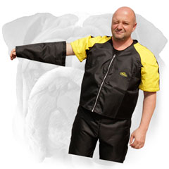 Nylon scratch jacket with removable sleeves