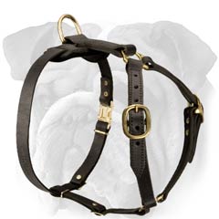 Convenient for Tracking Work Leather Dog Harness