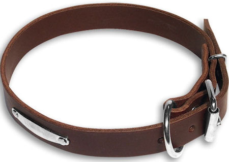  Handmade Bulldog Brown dog collar 18 inch/18'' collar - C456