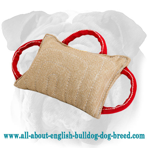 Jute Bite English Bulldog Pad with Handles