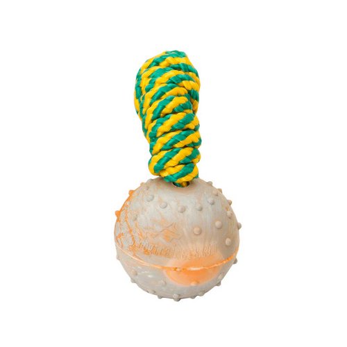 English Bulldog Rubber Ball on a String 2 inch - Hollow Inside - TT4 Small