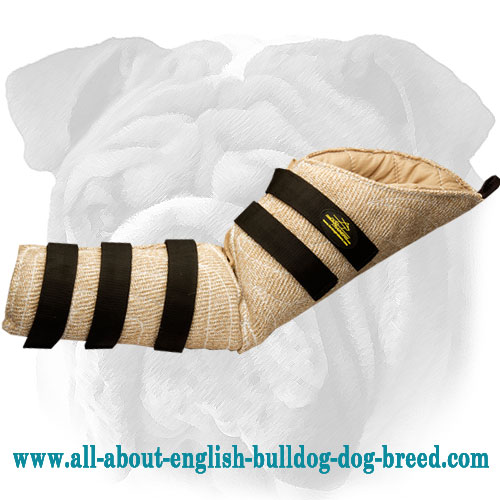 Lightweight Hidden Jute English Bulldog Bite Sleeve for Protection Training