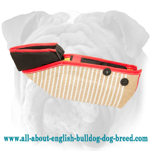 Professional Puppy and Adult Jute English Bulldog Bite Sleeve for Dog Training - Click Image to Close
