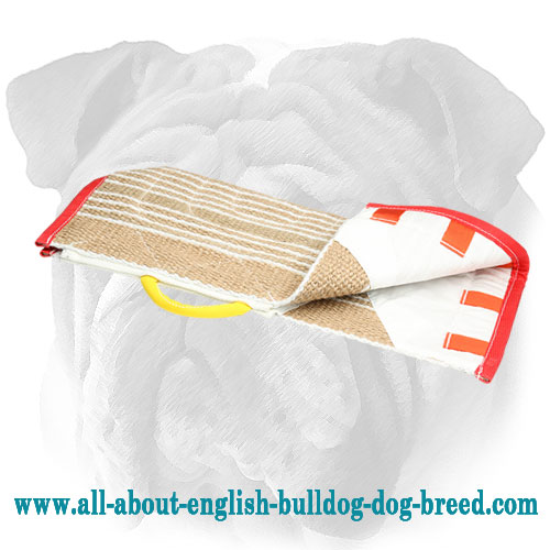 Reliable Jute English Bulldog Training Cover for Bite Sleeve with Handle