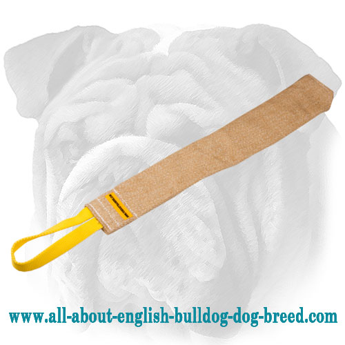 English Bulldog Bite Rag Made of Jute for Prey Drive Training