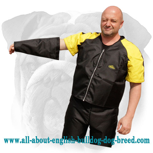 Protection Scratch Nylon Jacket for English Bulldog Training