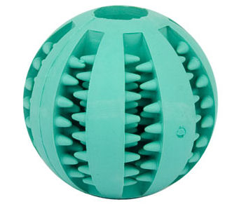 Bright Round Blue Ball for English Bulldog - Dental Hygiene Toy