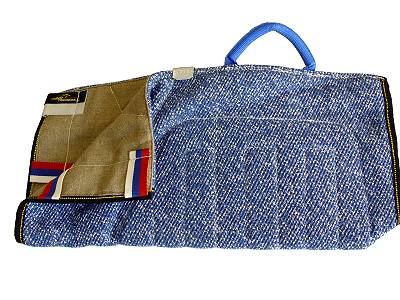 English Bulldog Bite Sleeve Cover Made of French Linen with Reliable Handle - Click Image to Close