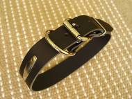 Leather dog collar for English Bulldog with free id tag Leather dog collar for English Bulldog with free id tag
